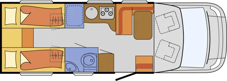Grundriss Tag Sunlight T 68 Orangecamp baugleich