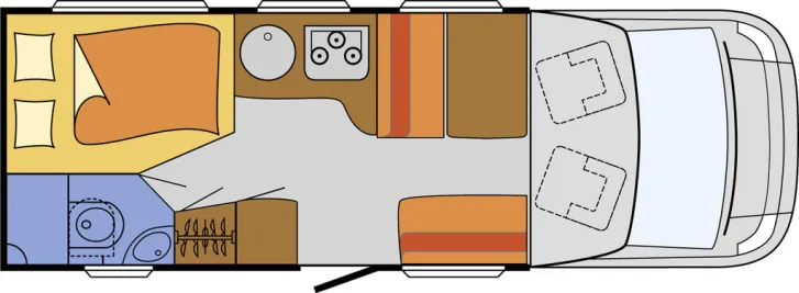 Grundriss Tag Sunlight T 64 Fahrzeug im Kundenauftrag
