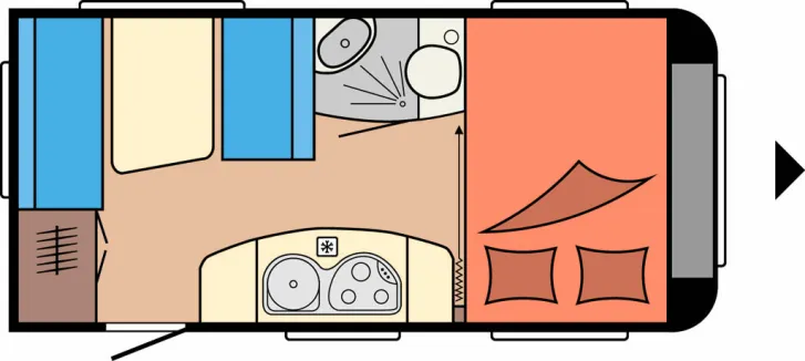 Grundriss Tag Hobby De Luxe 440 SF