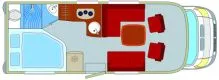 Grundriss Tag Eura Mobil Profila T 670 SB