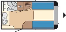 Grundriss Tag Hobby De Luxe 380 TB SAT / SOLAR / Autarkpaket