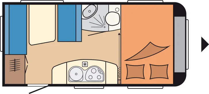 Grundriss Tag Hobby De Luxe 440 SF