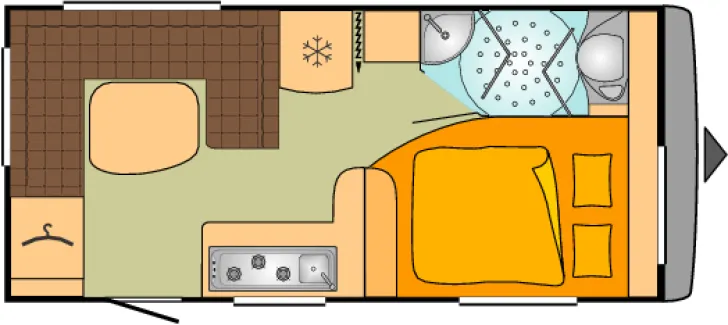 Grundriss Tag Bürstner Averso 450 TS Mover*man.-Sat*1.360 kg