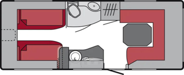 Grundriss Tag Tabbert Puccini 495 HE Mover Solar Autark Rollrost