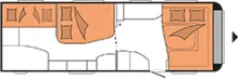 Grundriss Nacht Hobby Prestige 720 KFU *Mover XT2 & Klima & Markise*