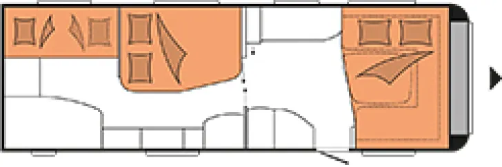 Grundriss Nacht Hobby Prestige 720 KFU *Mover XT2 & Klima & Markise*