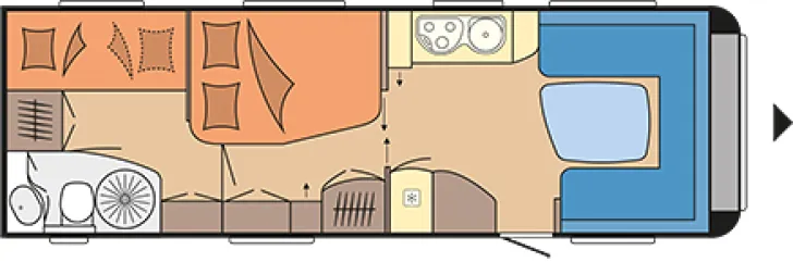 Grundriss Tag Hobby Prestige 720 KFU