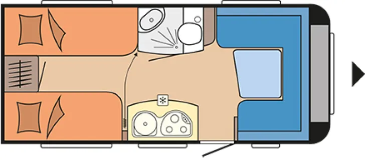 Grundriss Tag Hobby De Luxe 460 LU Nr. 78 - Markise, EB, RSG