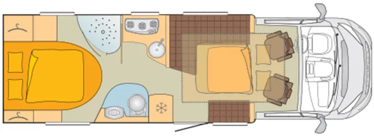 Grundriss Tag Bürstner Ixeo it 734