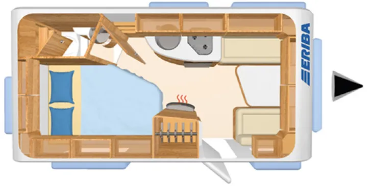 Grundriss Tag Hymer Eriba Nova Light 465 - Sehr gepflegt -