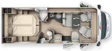 Grundriss Tag Malibu T 440 -Raumbad/Klima/Autom.