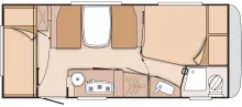 Grundriss Tag Knaus Südwind 500 FDK Silver selection - Stockbetten