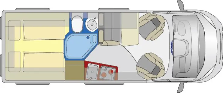 Grundriss Tag Globecar D-Line Campscout Revolution EG/DF003 sofort verfügbar