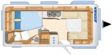 Grundriss Tag Hymer Eriba Nova GL 545