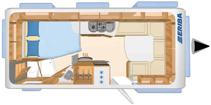 Grundriss Tag Hymer Eriba Nova GL 545