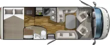 Grundriss Tag Laika Ecovip 710 SAT -Anlage + TV