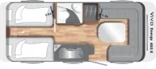 Grundriss Tag LMC Vivo 493 E Energy TOP Zustand / Gute Ausstattung