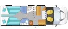 Grundriss Tag Chausson Special Edition 727GA Fiat