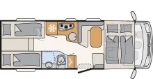 Grundriss Tag Dethleffs Magic Edition I 2 EB Auflastung 4,25t