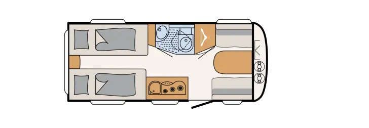 Grundriss Tag Dethleffs c' joy 460 LE Active