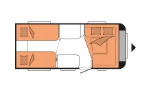 Grundriss Nacht Hobby De Luxe 460 LU