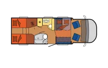 Grundriss Tag Hobby Optima De Luxe T75 HGE AUTOMATIC