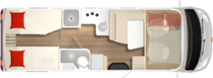 Grundriss Tag Bürstner Ixeo I 729