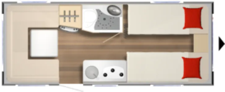 Grundriss Tag Bürstner Averso 490 TL