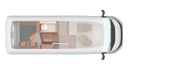 Grundriss Tag Weinsberg CaraBus 600 MQH