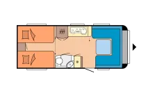 Grundriss Tag Hobby Excellent 560 LU autom. Sat*Mover*Fahrradträger