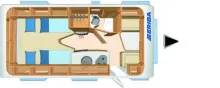 Grundriss Tag Hymer Eriba Feeling 442