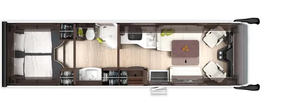 Tagesgrundriss Morelo Palace Liner 93 LSB