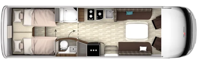 Grundriss Tag Frankia F-Line I 890 GD Top gepfelgt