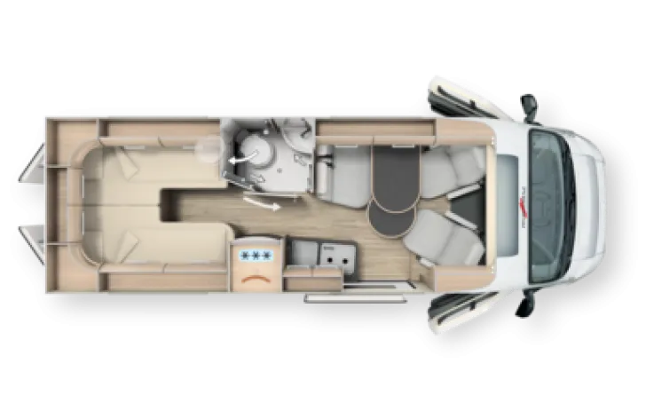 Grundriss Tag Malibu comfort 640 LE charming GT Komm. Pigal