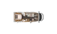 Grundriss Tag Knaus Sky TI 700 MX Platinum Selection Queensbett