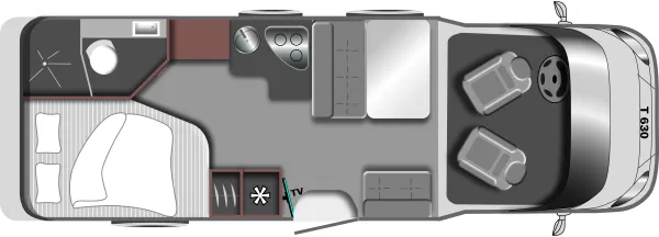 Tagesgrundriss LMC Tourer T 630