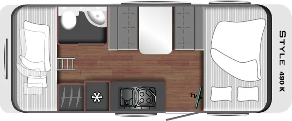 Tagesgrundriss LMC Style 490 K Tagesgrundriss LMC Style 490 K