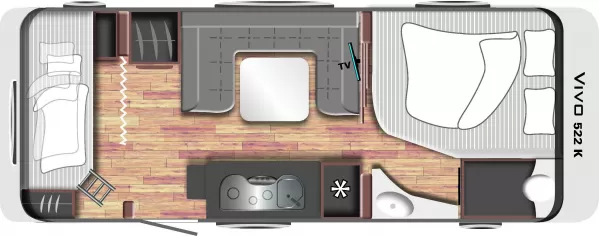 Tagesgrundriss LMC Vivo 522 K