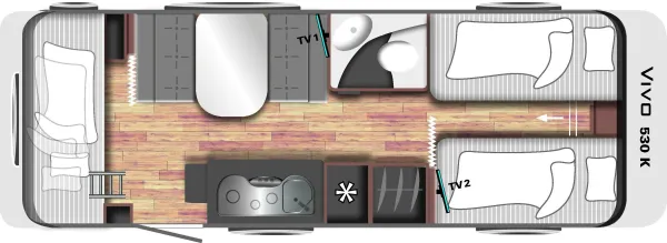 Tagesgrundriss LMC Vivo 530 K