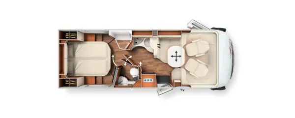 Tagesgrundriss Carthago chic c-line I 5.0 QB
