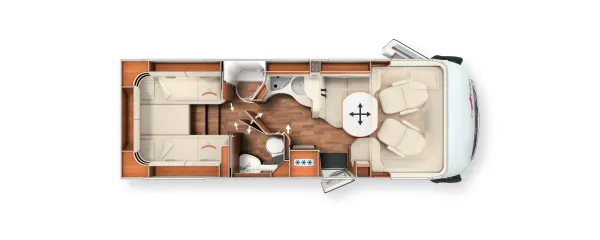 Tagesgrundriss Carthago chic c-line I 4.9 LE superior