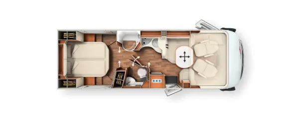 Tagesgrundriss Carthago chic c-line I 5.0 QB L superior