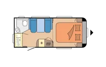 Grundriss Tag Hobby De Luxe 460 SFf Modell 2026