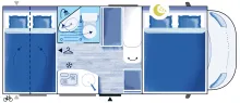 Grundriss Nacht Chausson Alkoven C514 First Line Markise