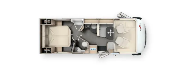 Tagesgrundriss Malibu I 500 QB