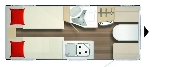 Tagesgrundriss Bürstner Premio Life 480 TL
