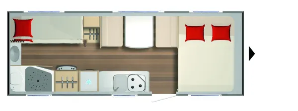 Tagesgrundriss Bürstner Premio 530 TK