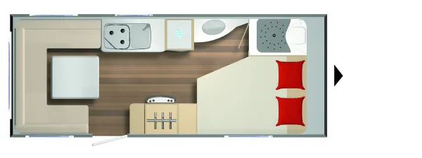 Tagesgrundriss Bürstner Premio 460 TS