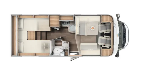 Tagesgrundriss Carado T 448