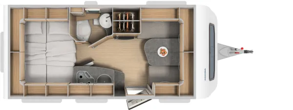 Tagesgrundriss Hymer Eriba Nova Light 425